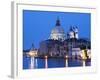 Santa Maria della Salute Cathedral from Academia Bridge along the Grand Canal at Dusk, Venice-Dennis Flaherty-Framed Photographic Print