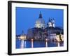 Santa Maria della Salute Cathedral from Academia Bridge along the Grand Canal at Dusk, Venice-Dennis Flaherty-Framed Photographic Print