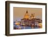 Santa Maria Della Salute Church and Grand Canal at Sunset, Venice, Veneto, Italy-Stefano Politi Markovina-Framed Photographic Print