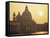 Santa Maria Della Salute Church at Sunset, Venice, Veneto, Italy-Lee Frost-Framed Stretched Canvas