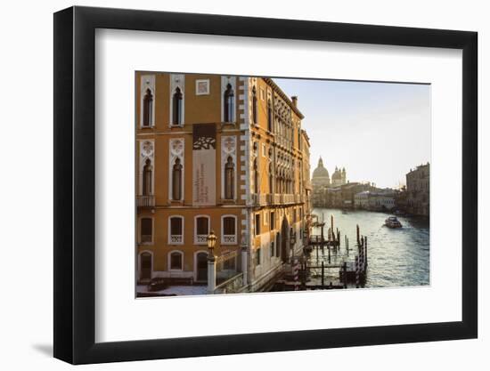 Santa Maria Della Salute, Grand Canal from Accademia Bridge, sunrise after snow, Venice, UNESCO Her-Eleanor Scriven-Framed Photographic Print