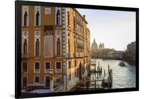 Santa Maria Della Salute, Grand Canal from Accademia Bridge, sunrise after snow, Venice, UNESCO Her-Eleanor Scriven-Framed Photographic Print