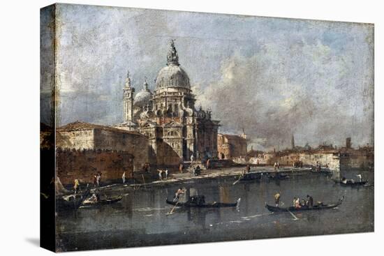 Santa Maria Della Salute in Venice-Francesco Guardi-Stretched Canvas