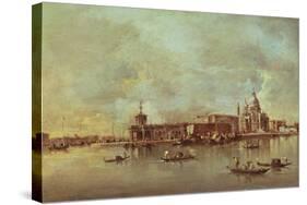 Santa Maria Della Salute Seen from the Mouth of the Grand Canal, Venice-Francesco Guardi-Stretched Canvas