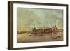 Santa Maria Della Salute Seen from the Mouth of the Grand Canal, Venice-Francesco Guardi-Framed Giclee Print