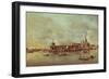 Santa Maria Della Salute Seen from the Mouth of the Grand Canal, Venice-Francesco Guardi-Framed Giclee Print