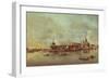 Santa Maria Della Salute Seen from the Mouth of the Grand Canal, Venice-Francesco Guardi-Framed Giclee Print