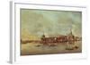 Santa Maria Della Salute Seen from the Mouth of the Grand Canal, Venice-Francesco Guardi-Framed Giclee Print