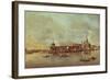 Santa Maria Della Salute Seen from the Mouth of the Grand Canal, Venice-Francesco Guardi-Framed Giclee Print