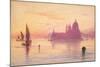 Santa Maria della Salute, Venice, at Sunset, 1865-84-Edward Lear-Mounted Giclee Print