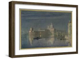 Santa Maria Della Salute, Venice, Moonlight, 1863-Edward John Poynter-Framed Giclee Print