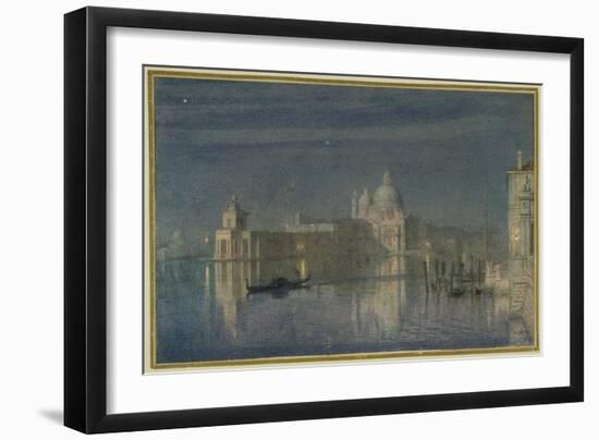 Santa Maria Della Salute, Venice, Moonlight, 1863-Edward John Poynter-Framed Giclee Print