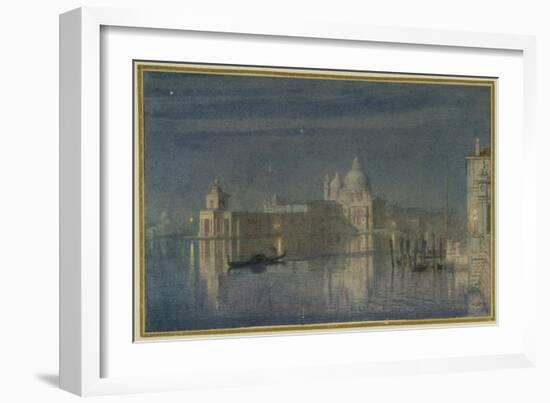 Santa Maria Della Salute, Venice, Moonlight, 1863-Edward John Poynter-Framed Giclee Print