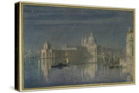 Santa Maria Della Salute, Venice, Moonlight, 1863-Edward John Poynter-Stretched Canvas