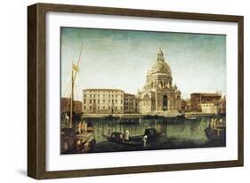 Santa Maria Della Salute, Venice, with Gondolas on the Grand Canal-Michele Marieschi-Framed Giclee Print