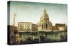 Santa Maria Della Salute, Venice, with Gondolas on the Grand Canal-Michele Marieschi-Stretched Canvas