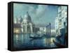 Santa Maria della Salute, Venice-Charles Hodge Mackie-Framed Stretched Canvas