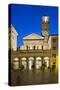 Santa Maria in Trastevere at Night, Piazza Santa Maria in Trastevere, Rome, Lazio, Italy-Stuart Black-Stretched Canvas
