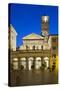 Santa Maria in Trastevere at Night, Piazza Santa Maria in Trastevere, Rome, Lazio, Italy-Stuart Black-Stretched Canvas