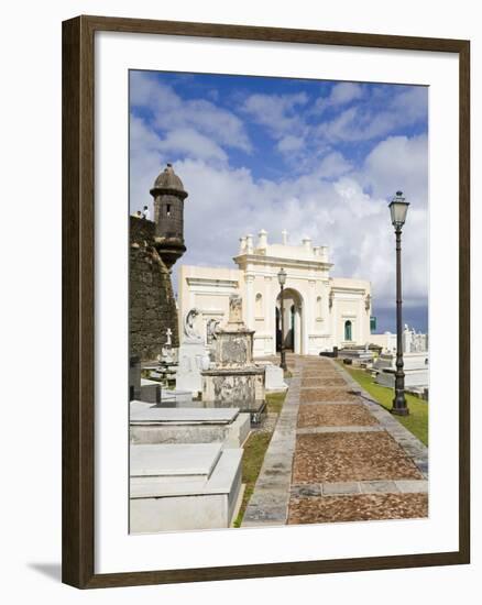 Santa Maria Magdalena Cemetery, Old City of San Juan, Puerto Rico Island, West Indies, USA-Richard Cummins-Framed Photographic Print