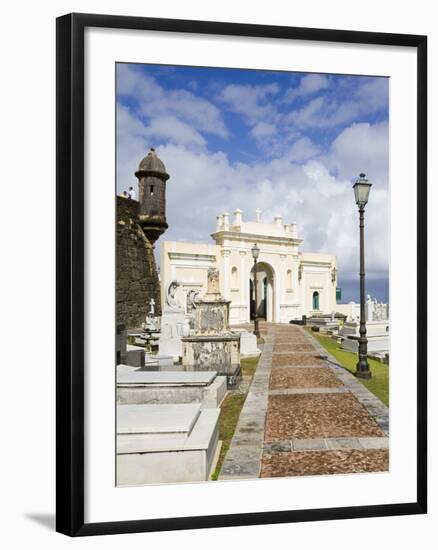 Santa Maria Magdalena Cemetery, Old City of San Juan, Puerto Rico Island, West Indies, USA-Richard Cummins-Framed Photographic Print
