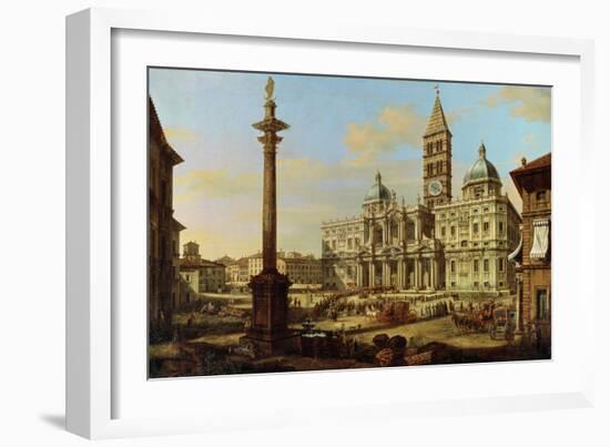 Santa Maria Maggiore, Rome, 1739-Bernardo Bellotto-Framed Giclee Print