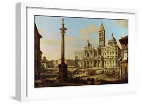 Santa Maria Maggiore, Rome, 1739-Bernardo Bellotto-Framed Giclee Print