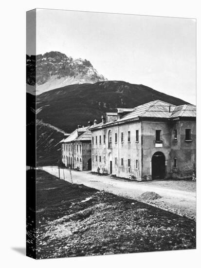 Santa Maria, on the Umbrail Mountain Pass, Tyrol, C1900s-Wurthle & Sons-Stretched Canvas