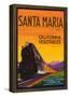 Santa Maria Vegetable Label - Santa Maria, CA-null-Framed Poster