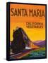 Santa Maria Vegetable Label - Santa Maria, CA-Lantern Press-Framed Stretched Canvas