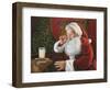 Santa Milk and Cookies-David Lindsley-Framed Giclee Print