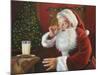 Santa Milk and Cookies-David Lindsley-Mounted Giclee Print