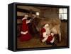 Santa Milks a Cow-Carol Highsmith-Framed Stretched Canvas