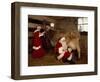 Santa Milks a Cow-Carol Highsmith-Framed Art Print