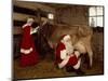 Santa Milks a Cow-Carol Highsmith-Mounted Art Print