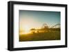 Santa Monica Beach Pier in California Usa at Sunset. Retro Colors-Stoycho Stoychev-Framed Photographic Print