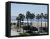 Santa Monica Beach, Santa Monica, California, USA-Ethel Davies-Framed Stretched Canvas