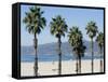 Santa Monica Beach, Santa Monica, California, USA-Ethel Davies-Framed Stretched Canvas