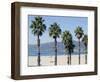 Santa Monica Beach, Santa Monica, California, USA-Ethel Davies-Framed Photographic Print