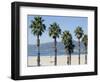 Santa Monica Beach, Santa Monica, California, USA-Ethel Davies-Framed Photographic Print