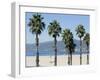 Santa Monica Beach, Santa Monica, California, USA-Ethel Davies-Framed Photographic Print