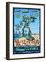 Santa Monica, California - Atlantean Invaders-Lantern Press-Framed Art Print