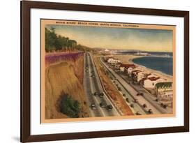 Santa Monica, California - Beach Residences of the Movie Stars-Lantern Press-Framed Premium Giclee Print
