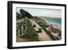 Santa Monica, California - View of the Palisades-Lantern Press-Framed Art Print