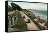 Santa Monica, California - View of the Palisades-Lantern Press-Framed Stretched Canvas