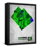 Santa Monica California-NaxArt-Framed Stretched Canvas