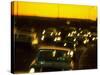 Santa Monica Freeway Traffic at Dusk-Ralph Crane-Stretched Canvas