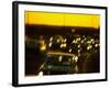 Santa Monica Freeway Traffic at Dusk-Ralph Crane-Framed Photographic Print