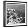 Santa Monica Life Guard's Party Aboard Boat-Peter Stackpole-Framed Premium Photographic Print