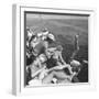 Santa Monica Life Guard's Party Aboard Boat-Peter Stackpole-Framed Premium Photographic Print